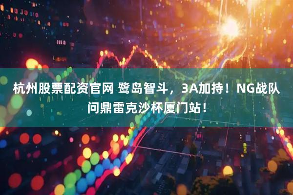 杭州股票配资官网 鹭岛智斗，3A加持！NG战队问鼎雷克沙杯厦门站！